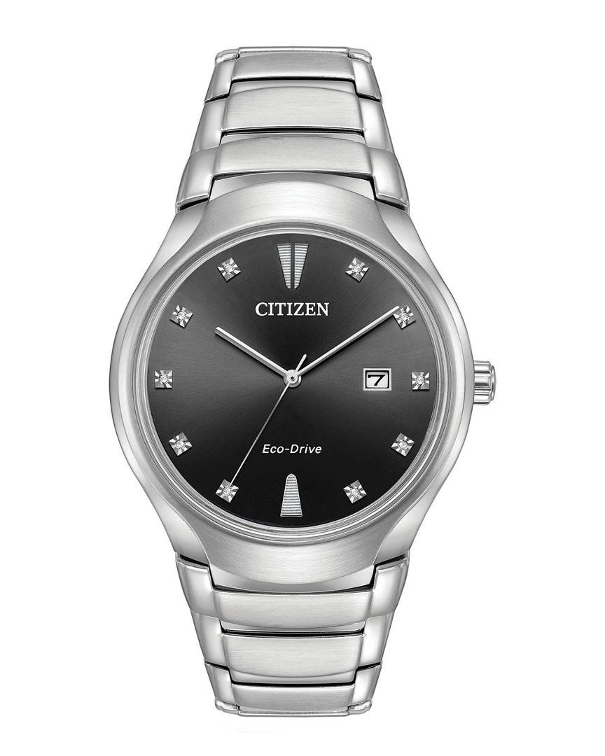 Citizen Men's Stainless Steel Diamond Watch in Metallic for Men - Save ...