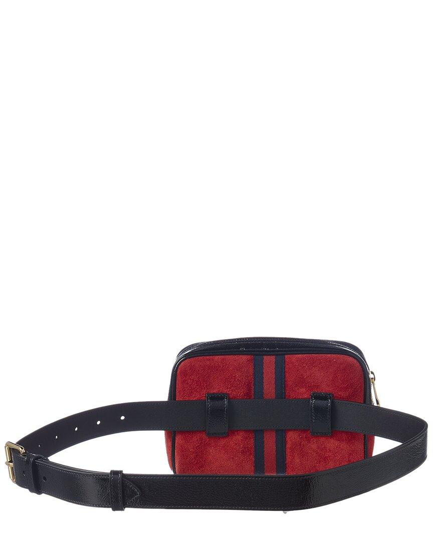 Gucci Ophidia Small Suede Leather Belt Bag in Red Lyst UK
