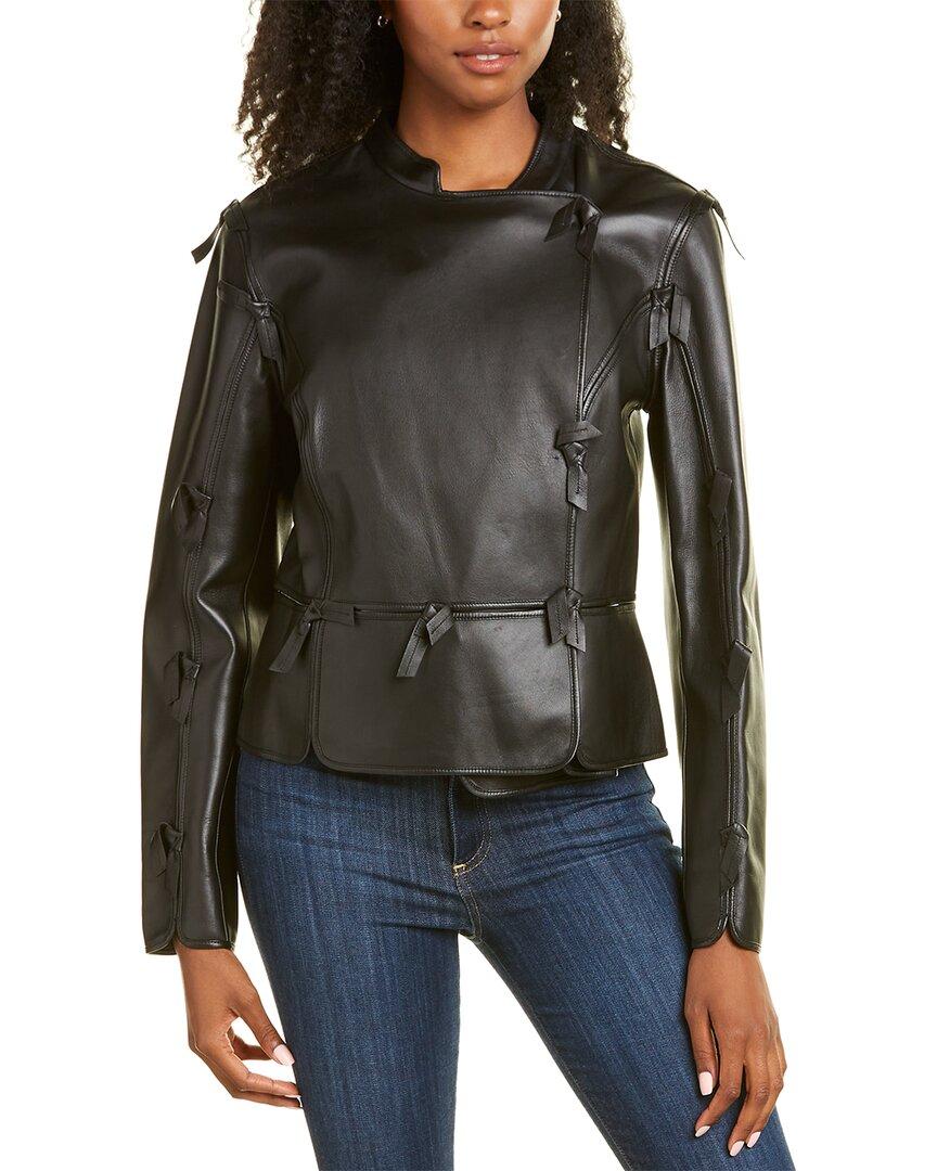 escada leather jacket
