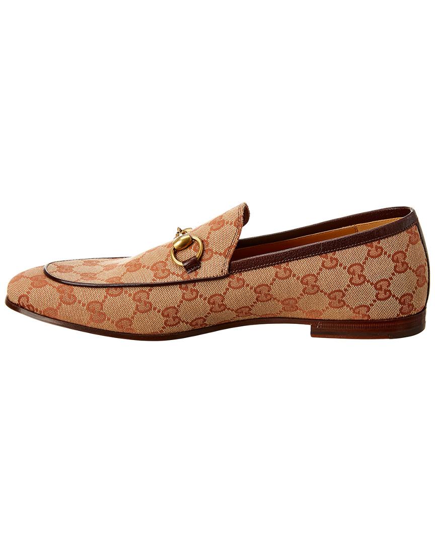 gucci jordaan canvas loafer