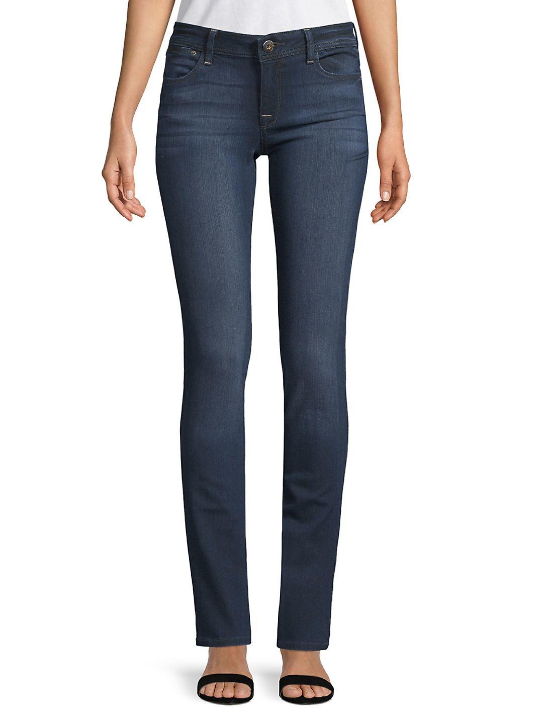 DL1961 Grace High-rise Straight Jeans in Blue | Lyst