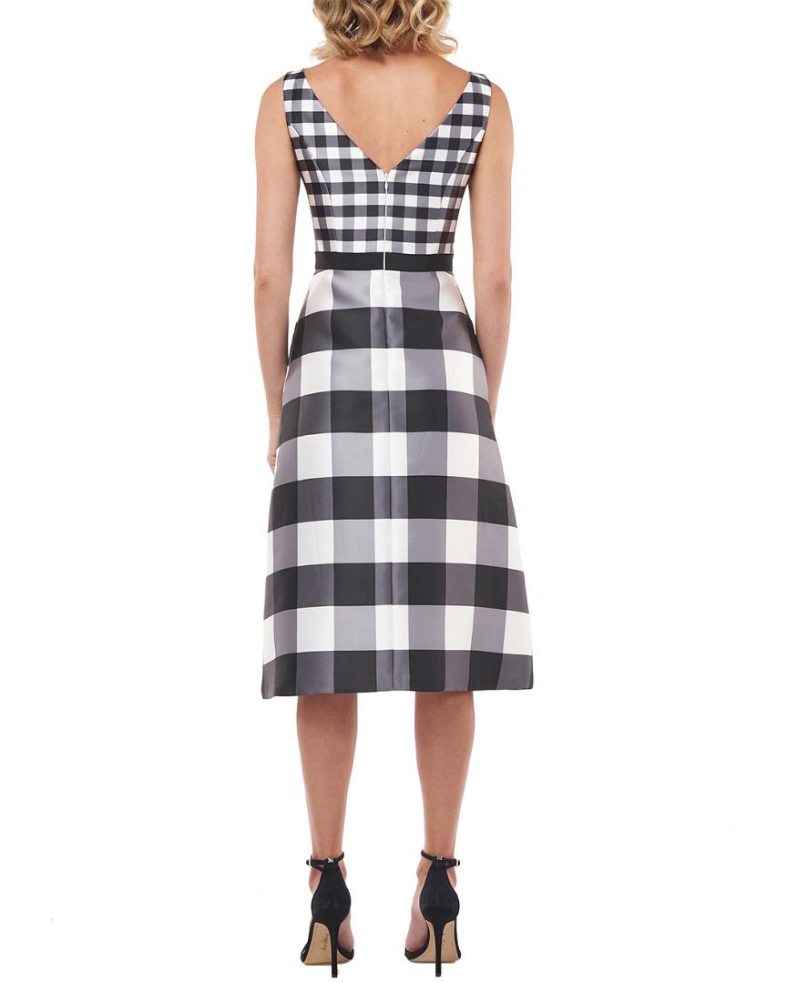 kay unger gingham gown