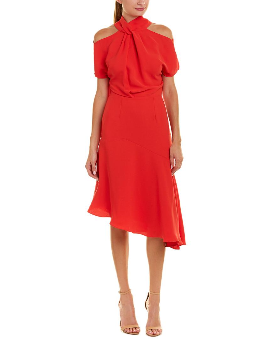reiss red dress