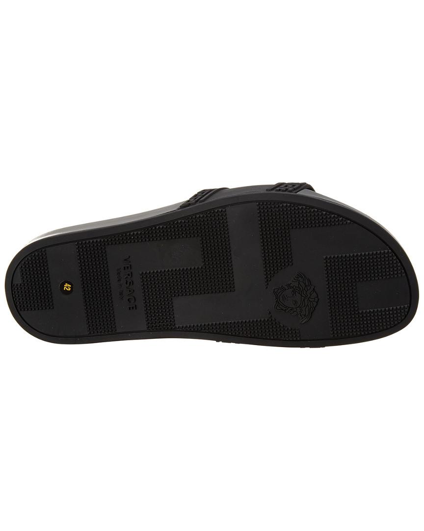 versace chain rubber pool slides
