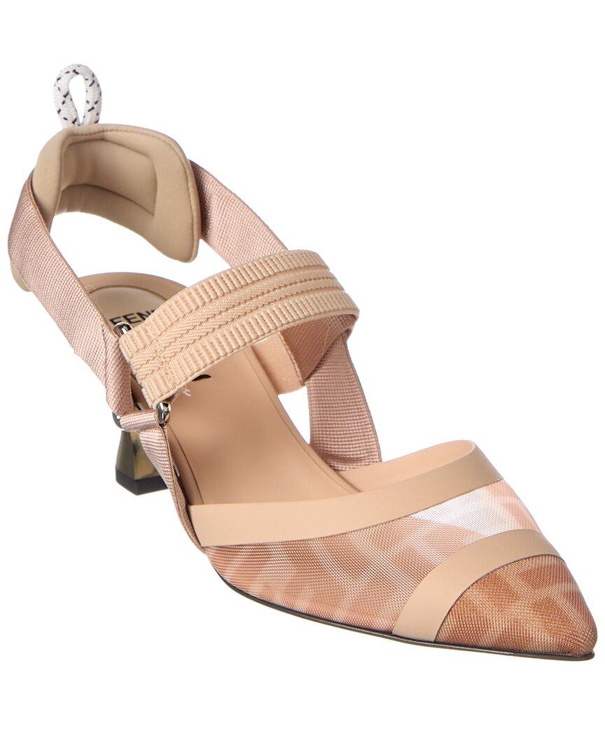 Fendi Neoprene Colibri Mesh Slingback 
