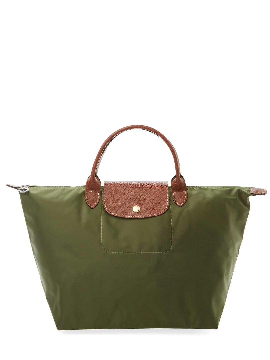 longchamp pliage medium long handle