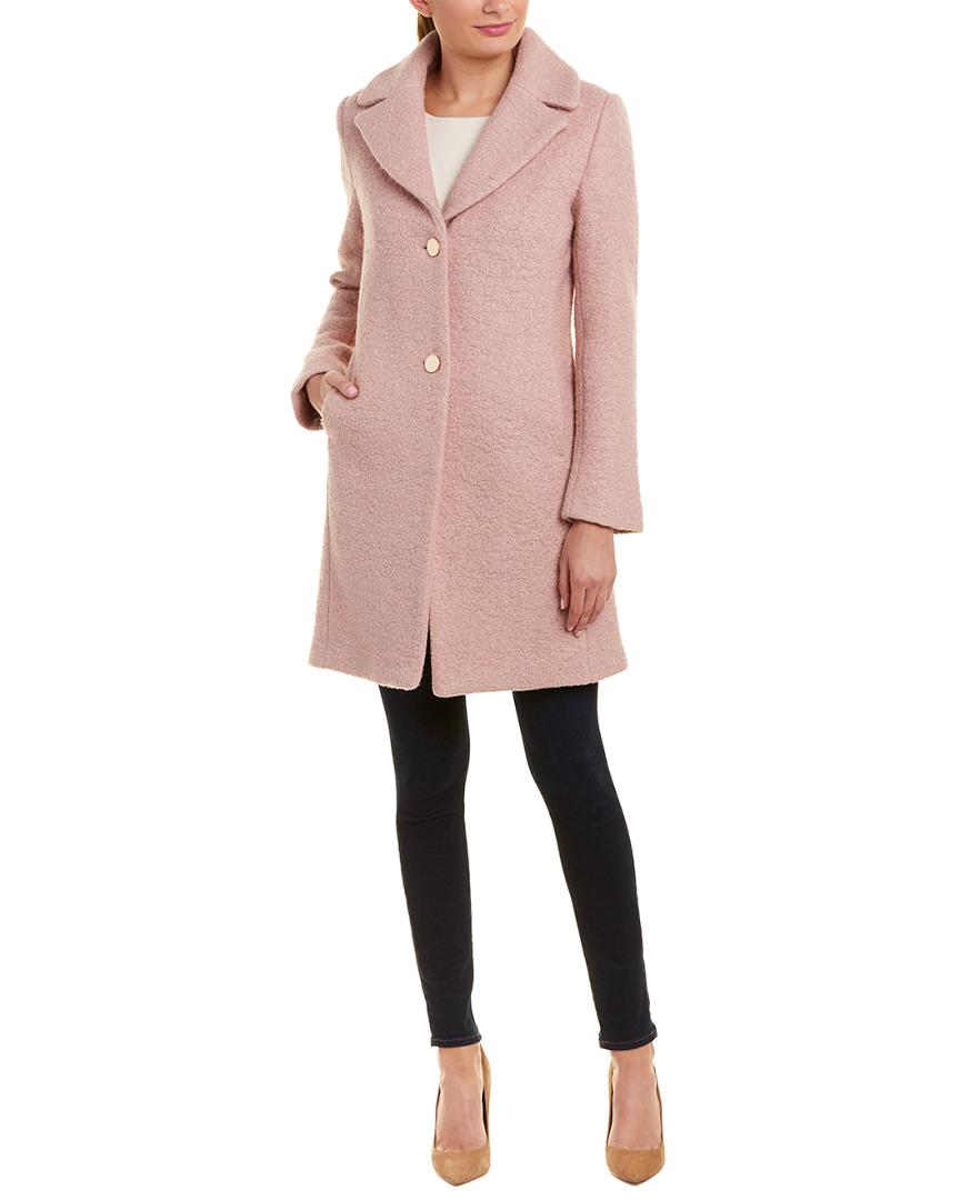 tahari wool blend coat
