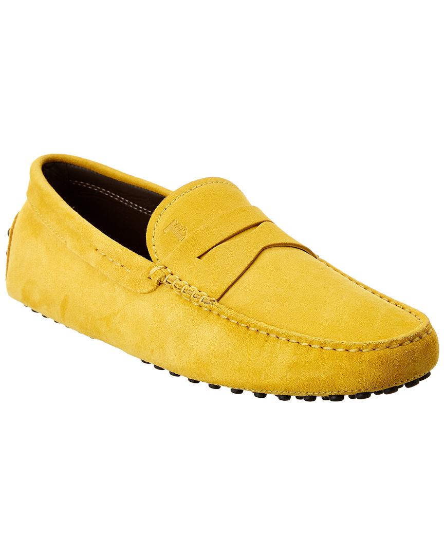Tod's Leather Gommino Loafer in Yellow for Men - Lyst