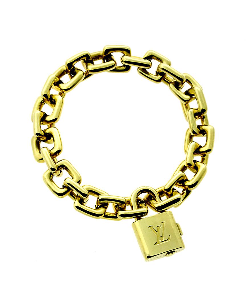 Videnskab I første omgang mister temperamentet Louis Vuitton Louis Vuitton 18k Padlock Charm Bracelet in Metallic - Lyst