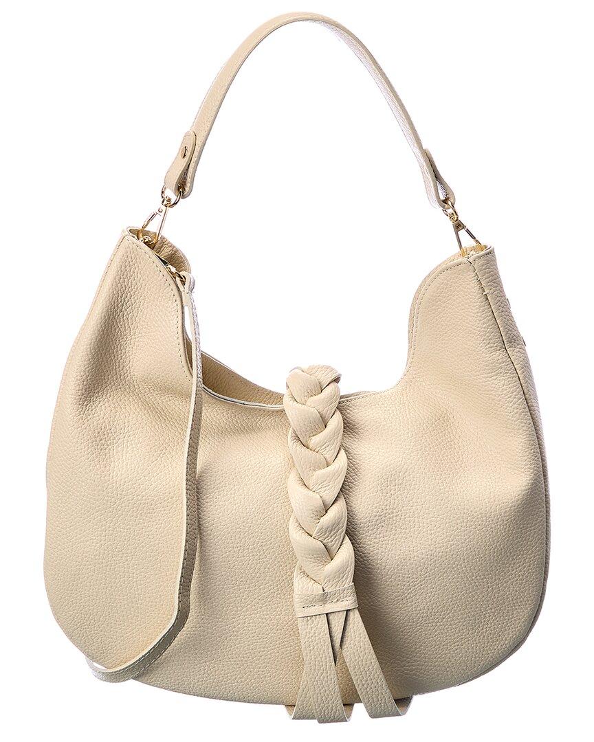 Italian Leather Top Handle Tote in Natural Lyst
