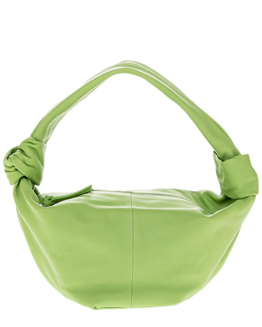 Bottega Double Knot Leather Hobo Bag in Green Lyst