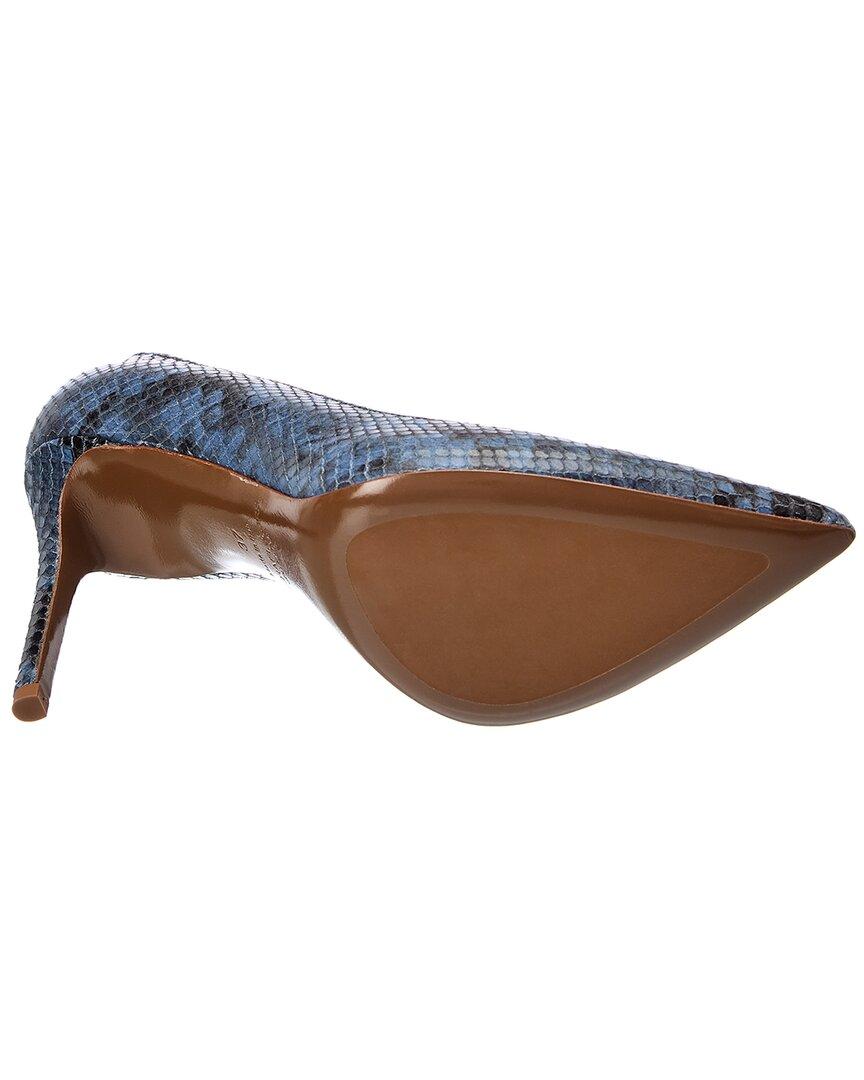 Michael Kors Gretel Runway Leather Pump in Blue | Lyst