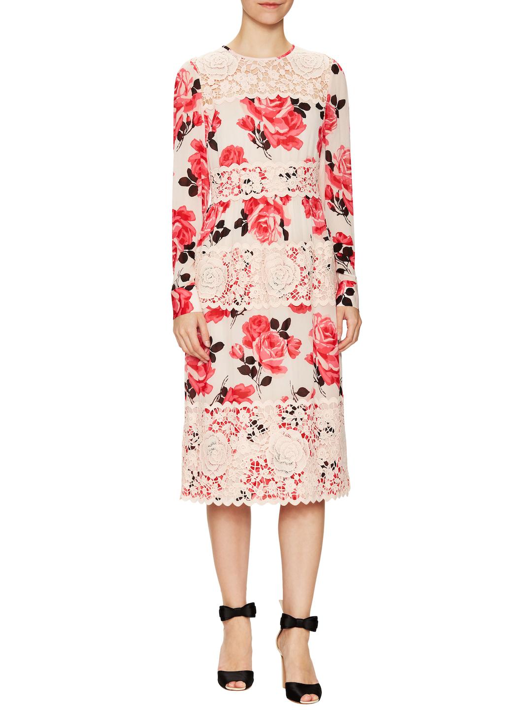 kate spade red lace dress