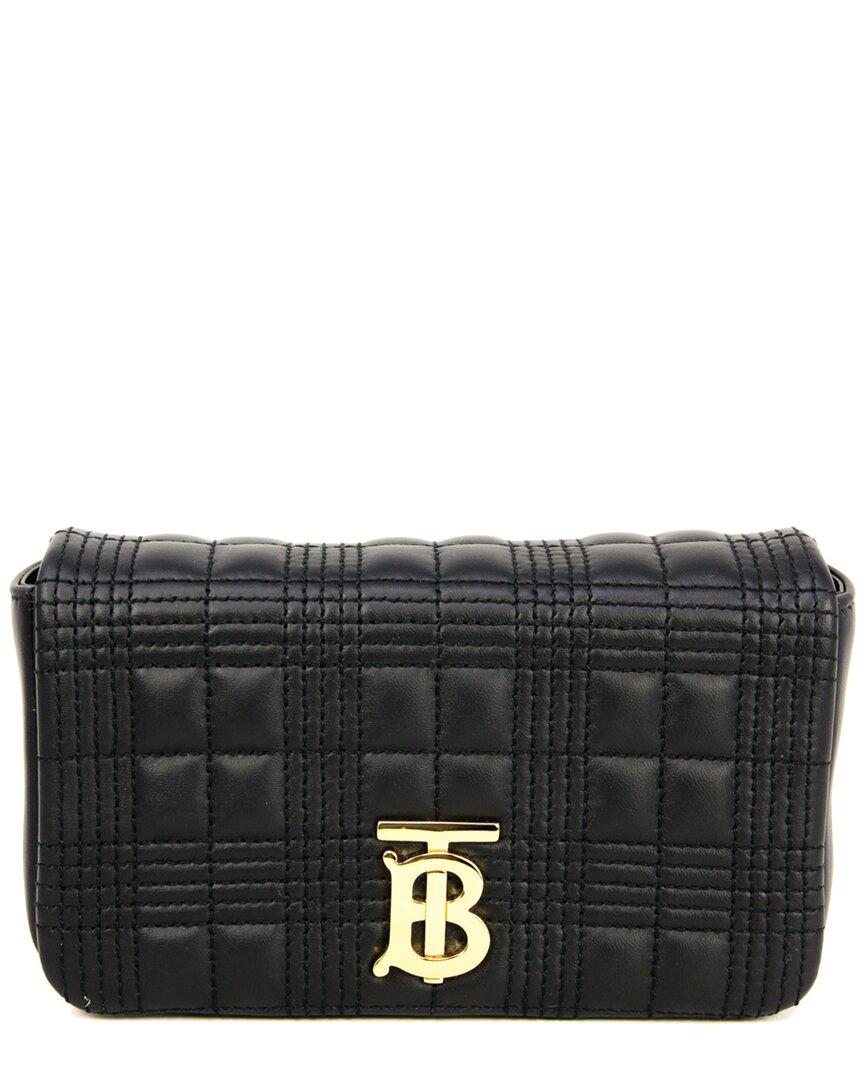 Black/Gold Burberry 'Lola' Lambskin Quilted Bum Bag – The Little Bird