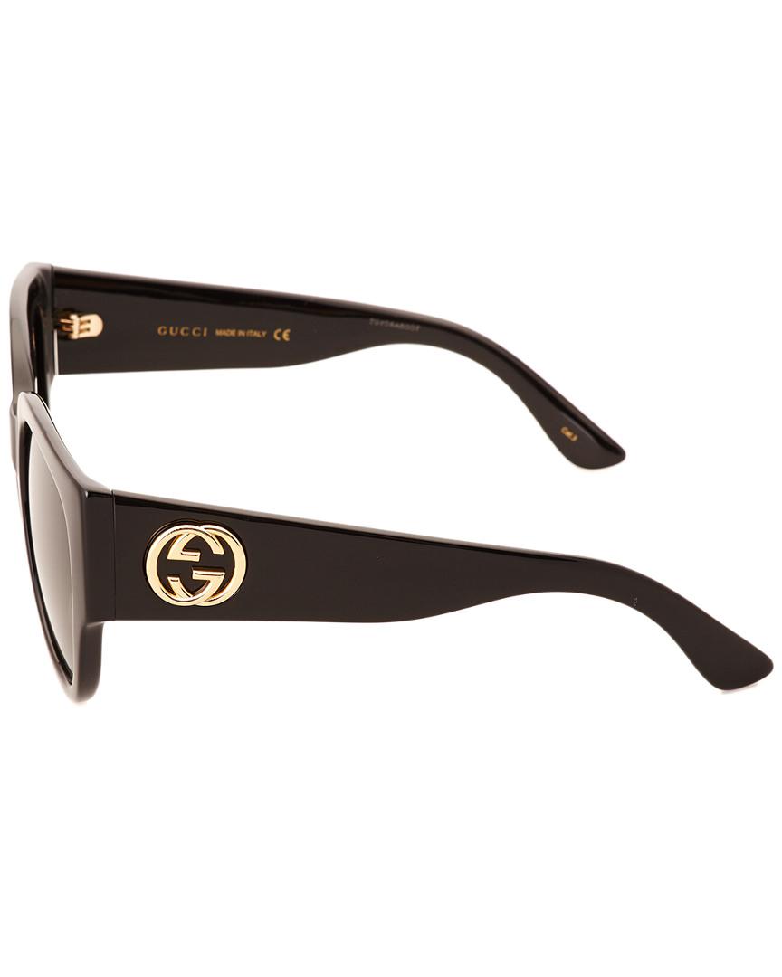 gucci women's gg142sa 55mm sunglasses