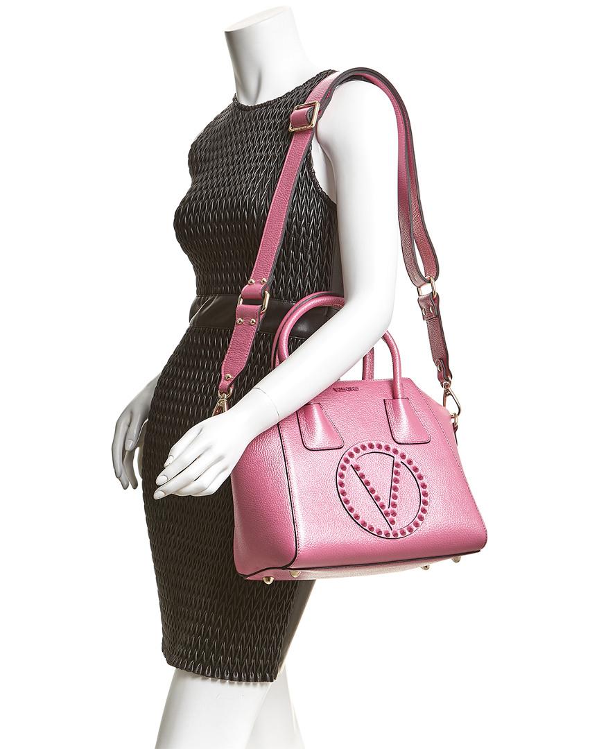 valentino minimi studded leather tote