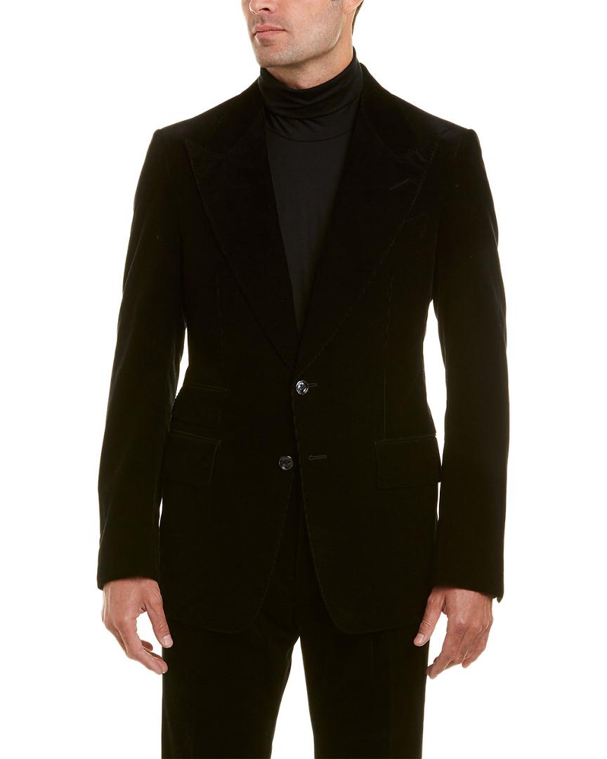 Tom Ford 2pc Corduroy Suit With Pleated Pant in Black for Men - Lyst