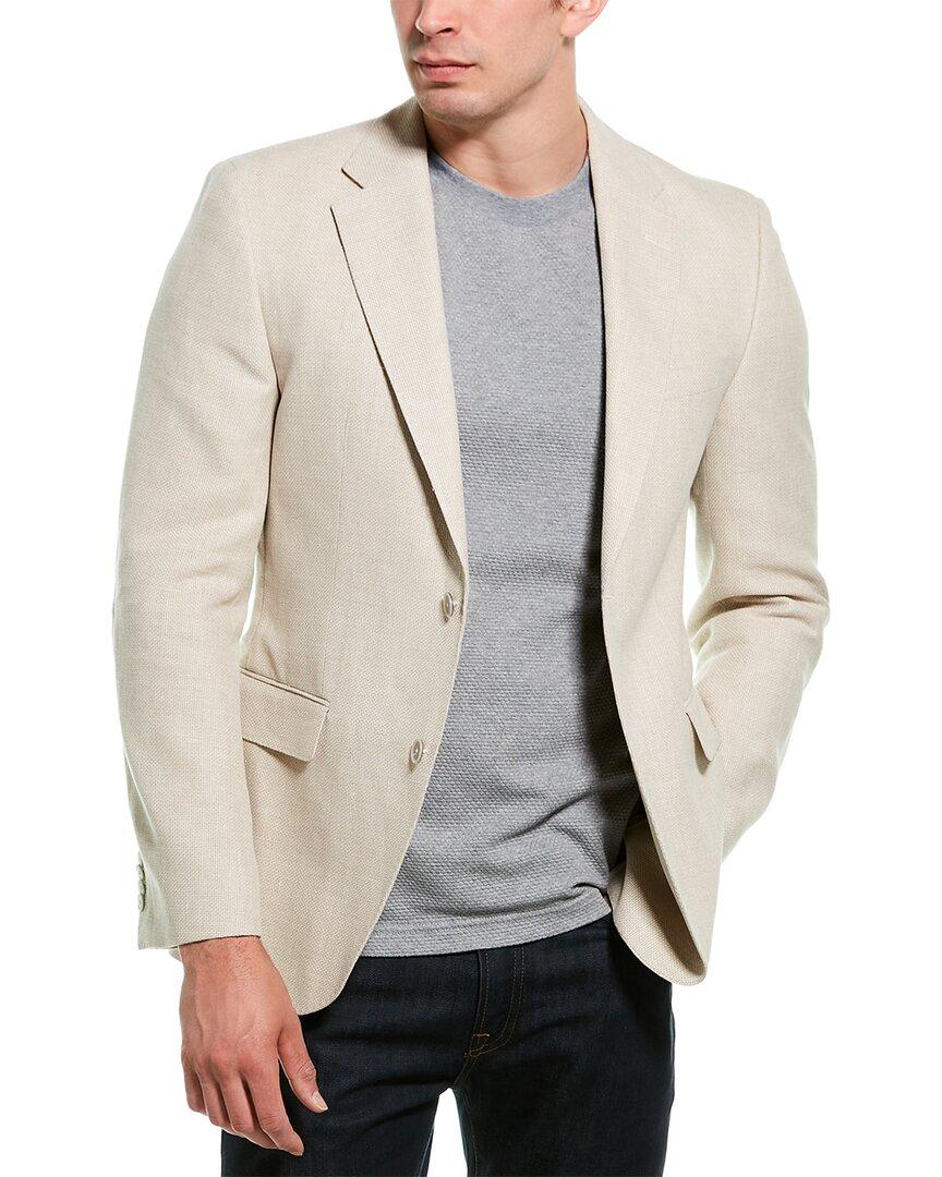 BOSS by HUGO Jestor4 Wool & Linen-blend Sportcoat in Natural for Men | Lyst