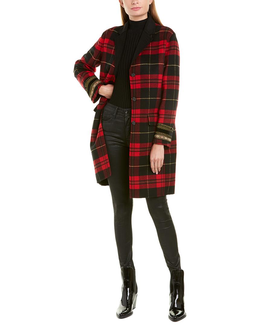 plaid wool jacket