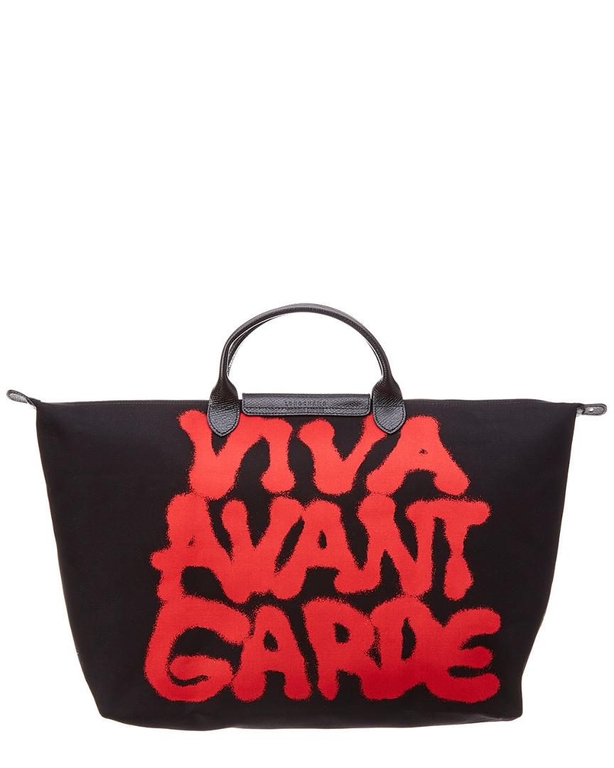 black longchamp tote bag