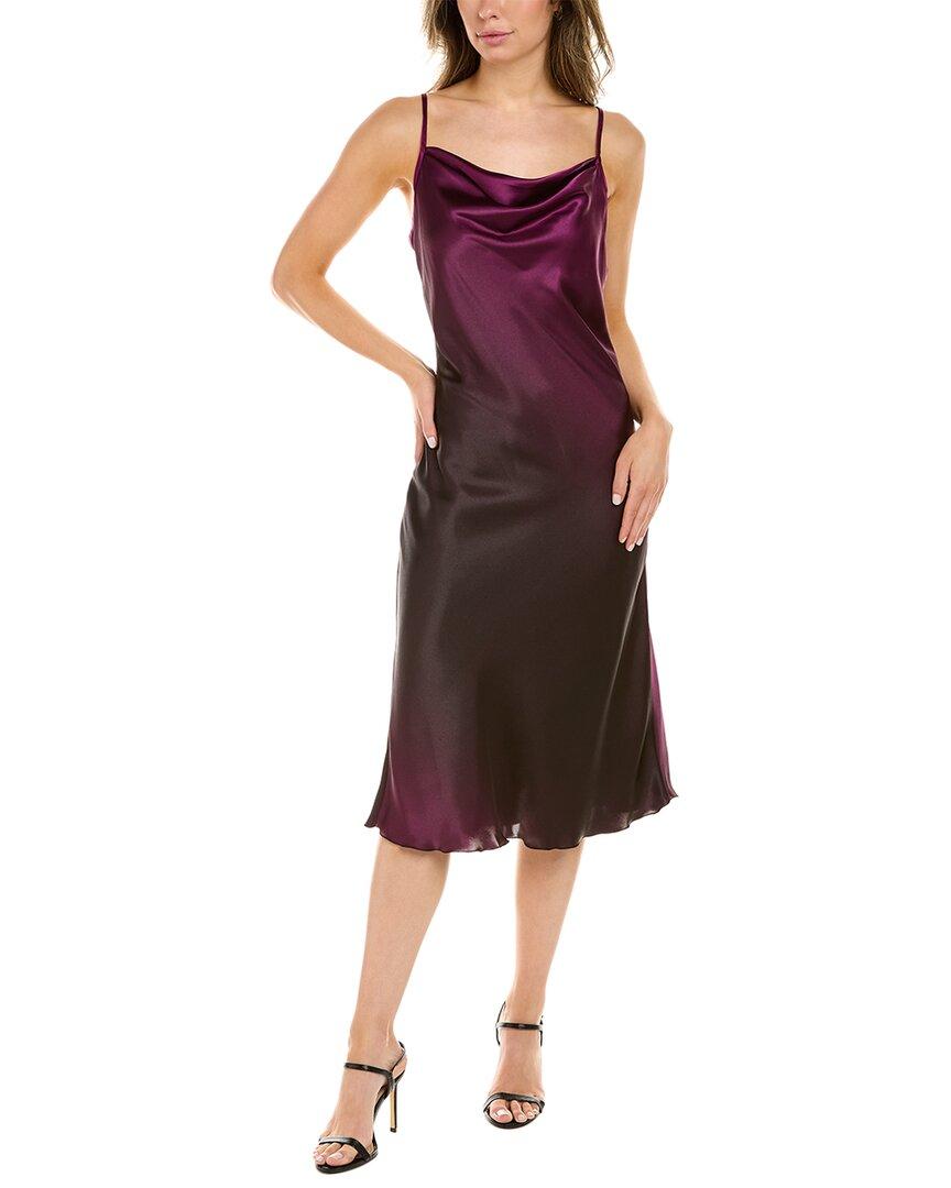 Bebe Satin Slip Dress in Plum/bk (Purple) Lyst