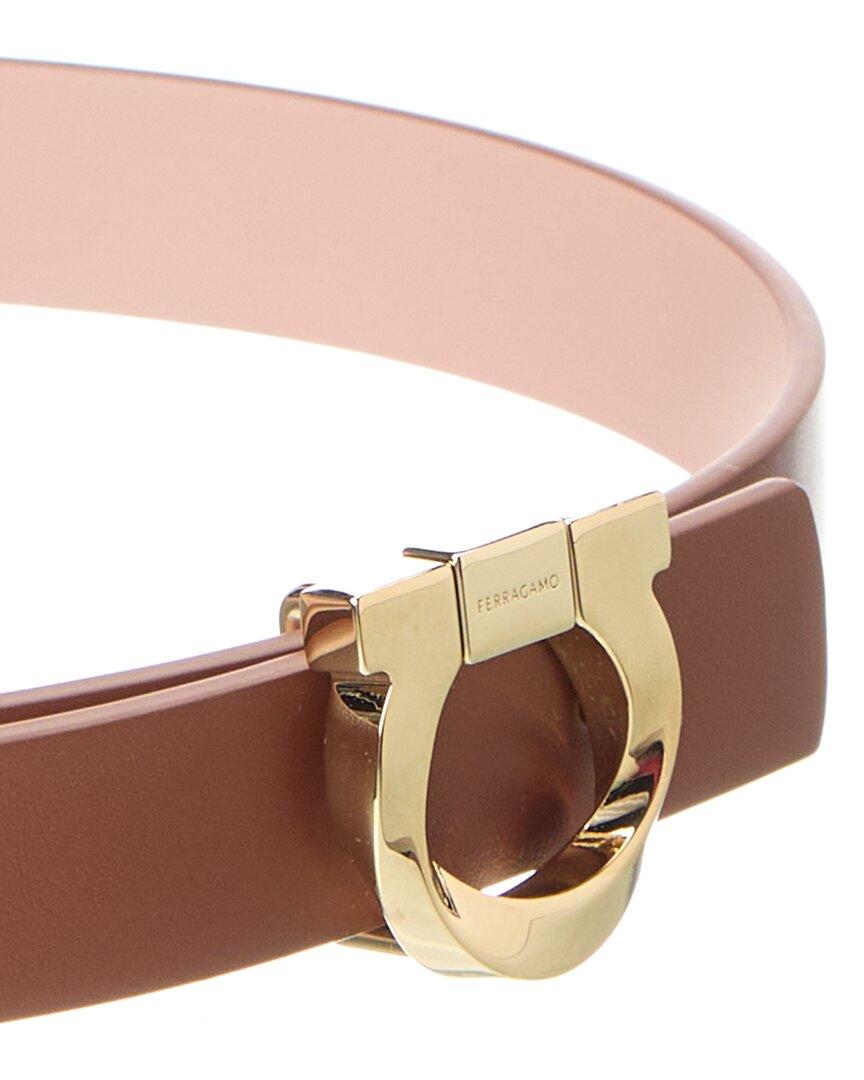 Ferragamo Gancini Torchon Reversible Adjustable Leather Belt in White Lyst
