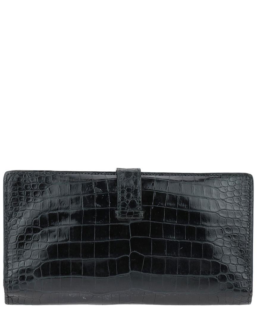 hermes mens wallet crocodile