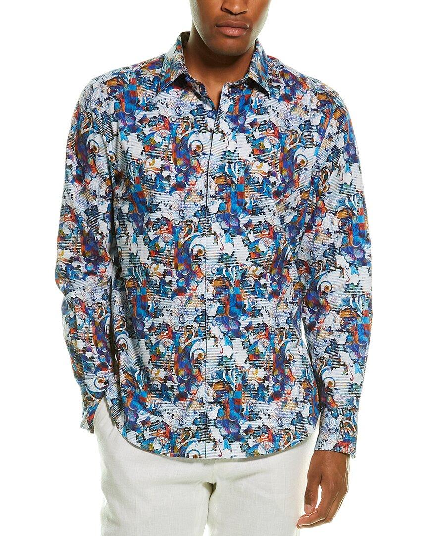 Robert Graham Cotton Mormont Classic-fit Abstract Shirt in Teal for Men Mens Shirts Robert Graham Shirts Blue 