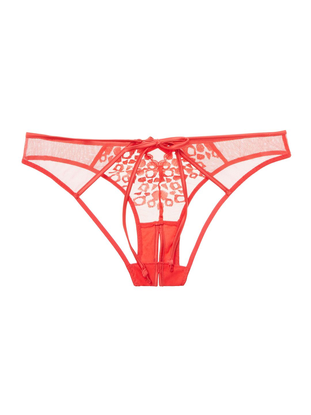 L'Agent by Agent Provocateur Odessa Ouvert Brief in Red - Lyst