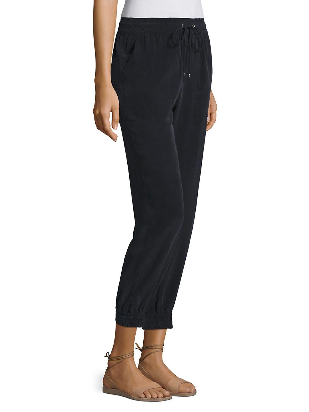silk jogging pants