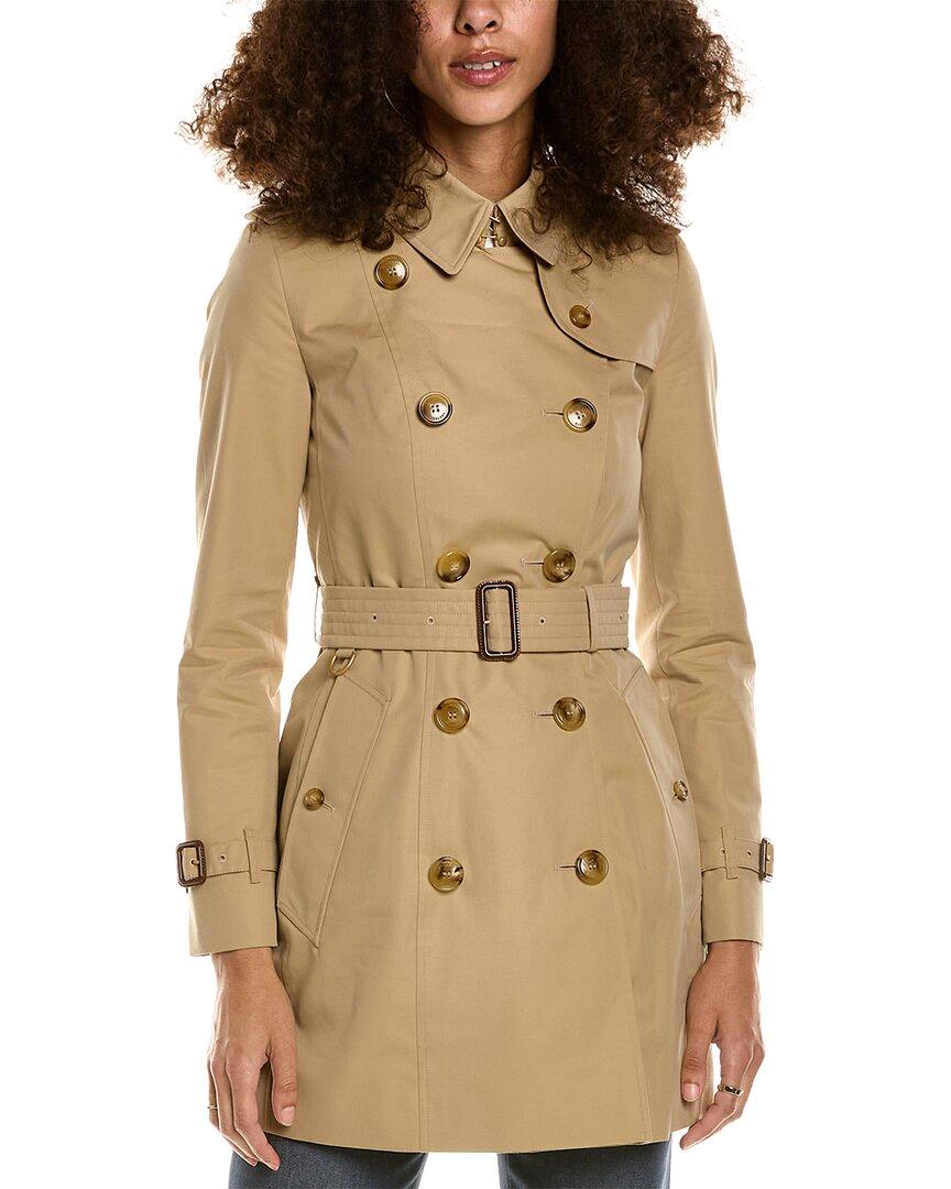 Burberry Raincoat in Natural | Lyst