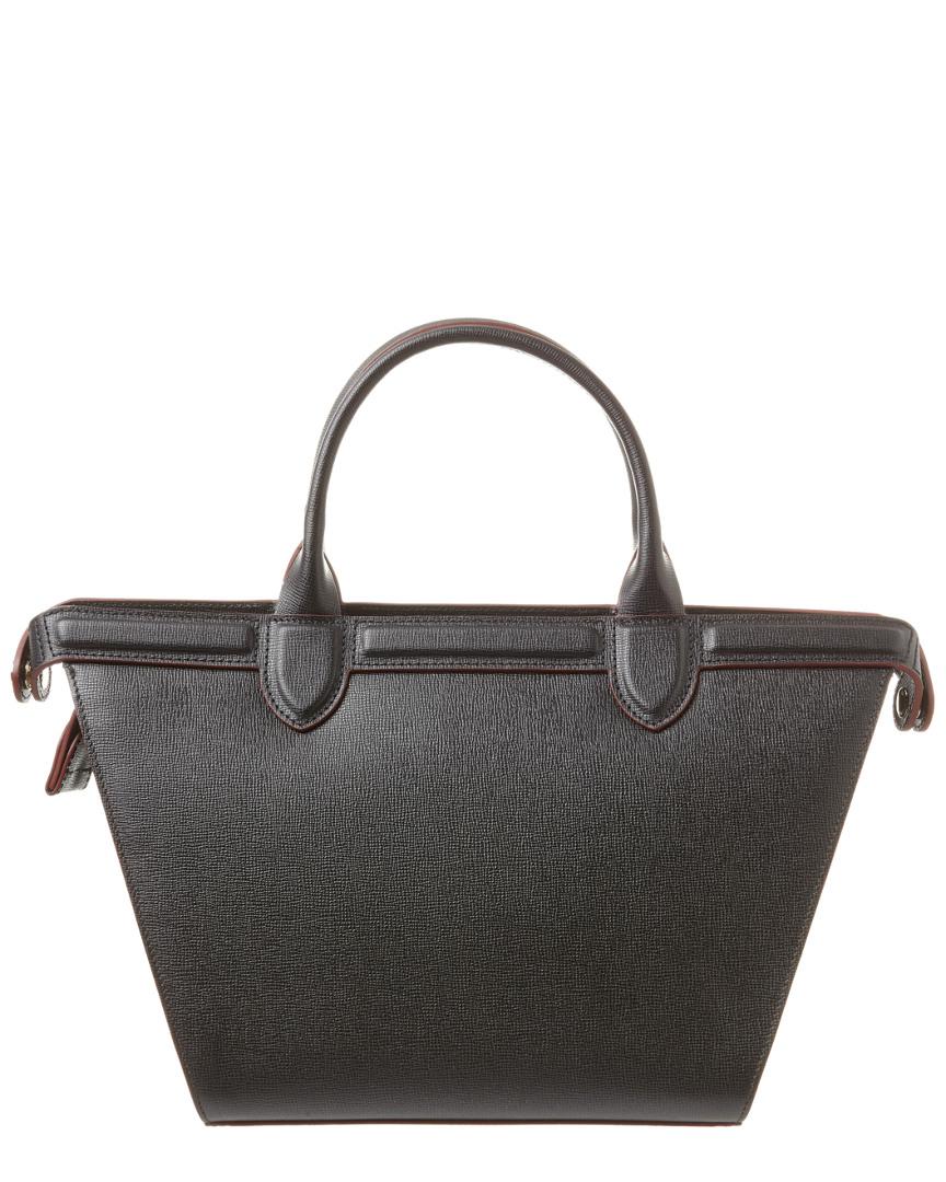 Le Pliage Heritage Medium Leather Tote Le Pliage Heritage Medium Leather Tote