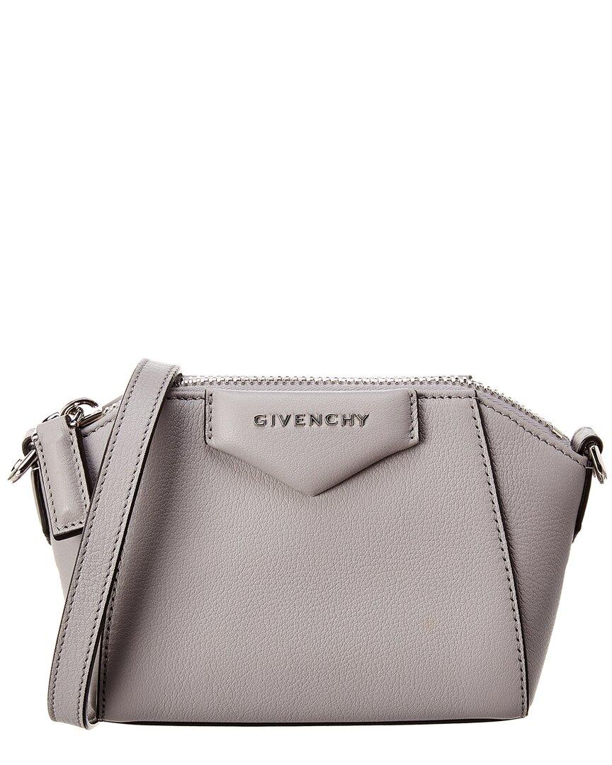 Givenchy Antigona Nano Leather Shoulder Bag in Grey (Gray) Lyst