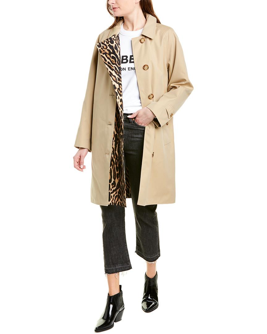 burberry leopard trench coat