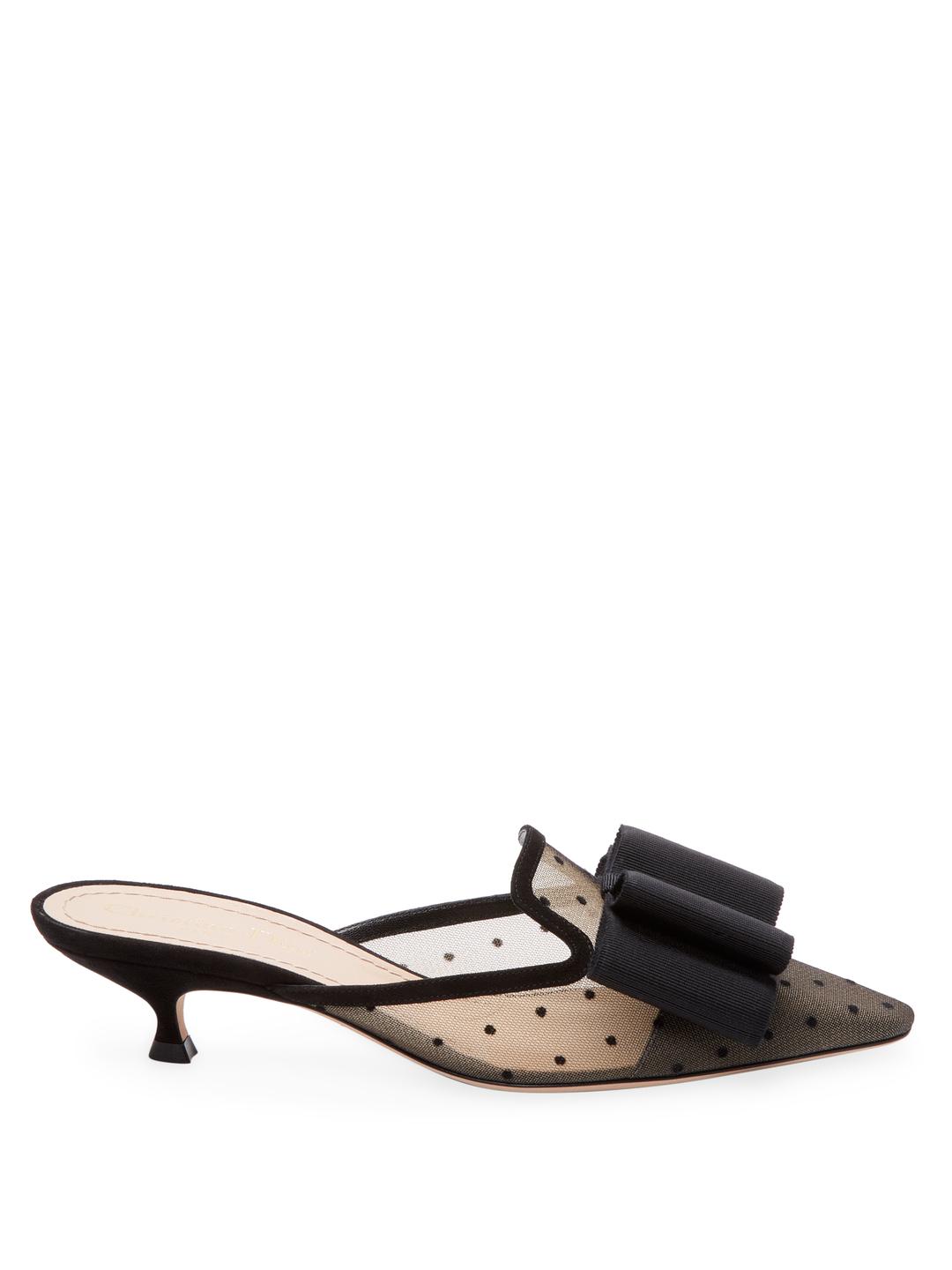 polka dot mules