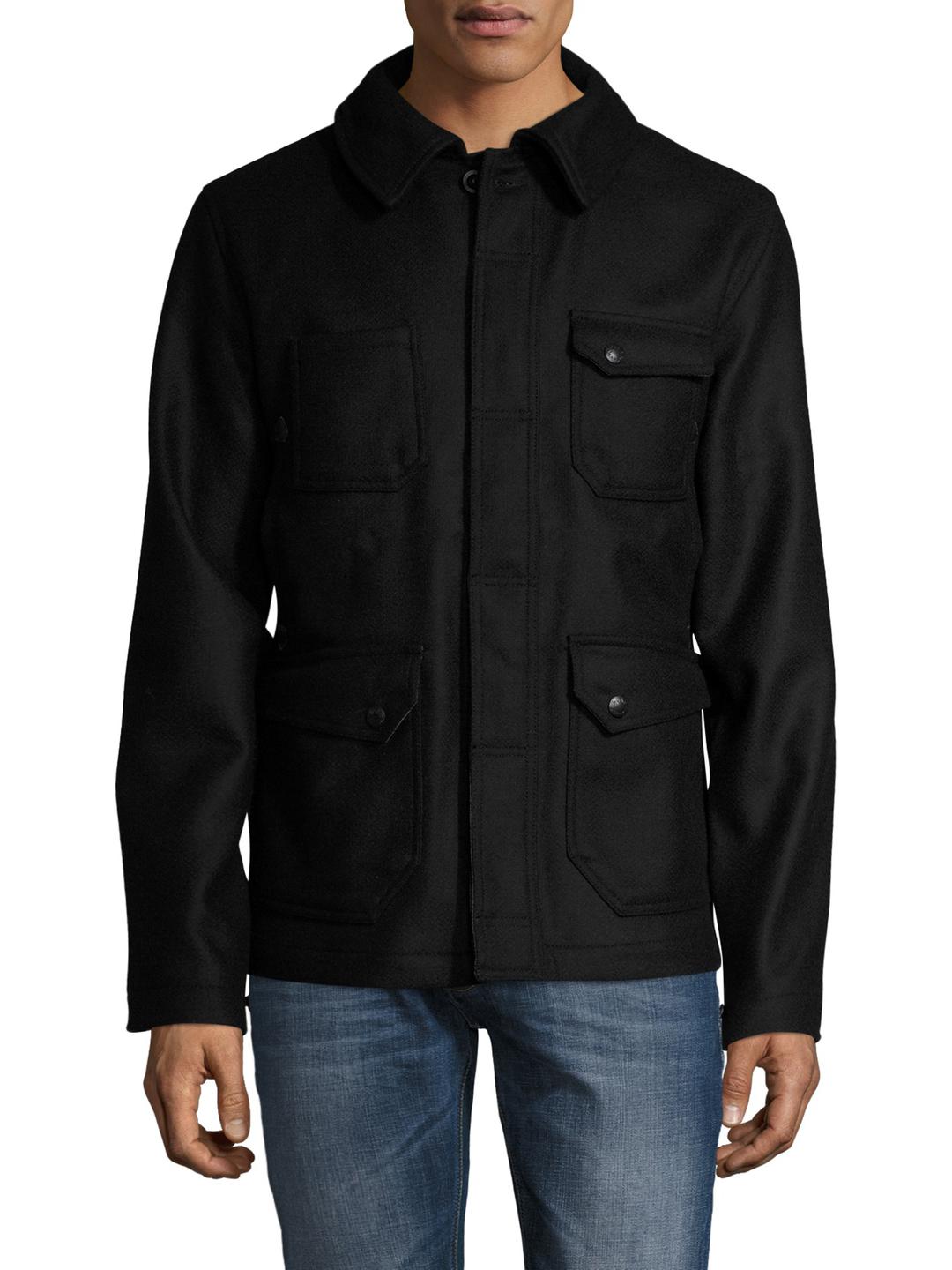 Nudie Jeans Wool Ethan Recycled Jacket in Black for Men - Lyst