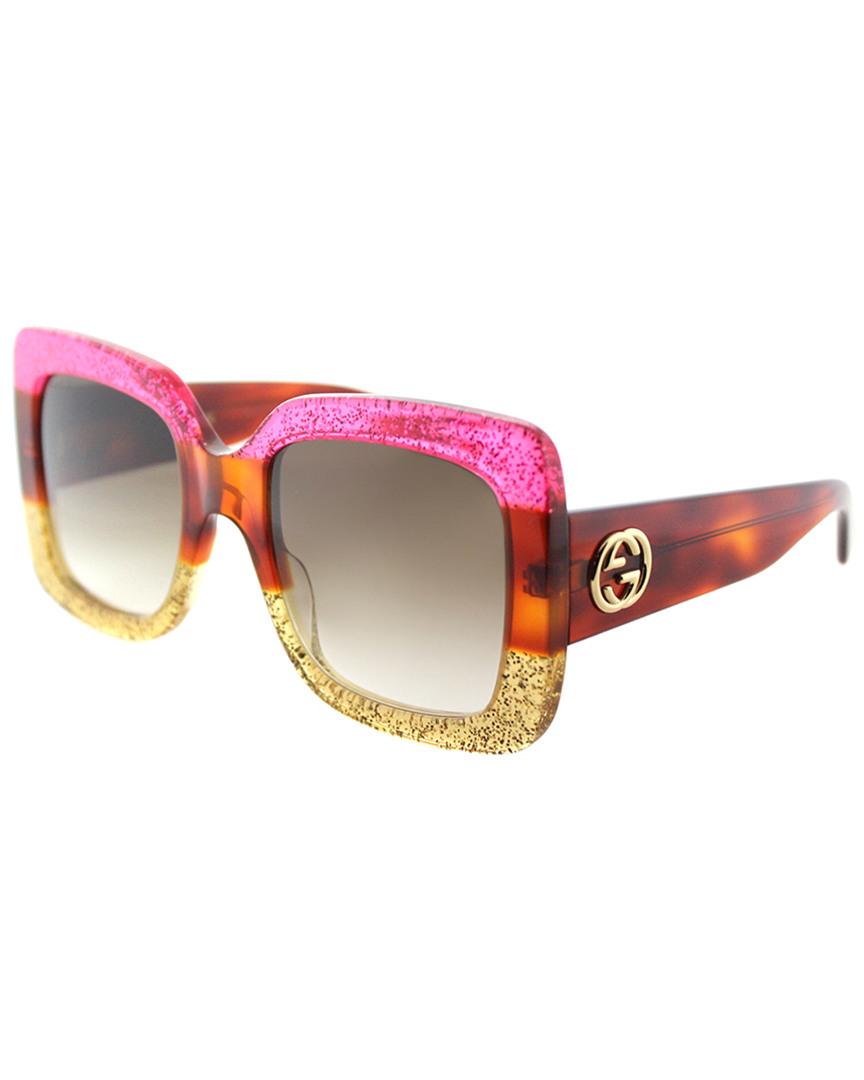 gucci women's gg0083s 55mm sunglasses