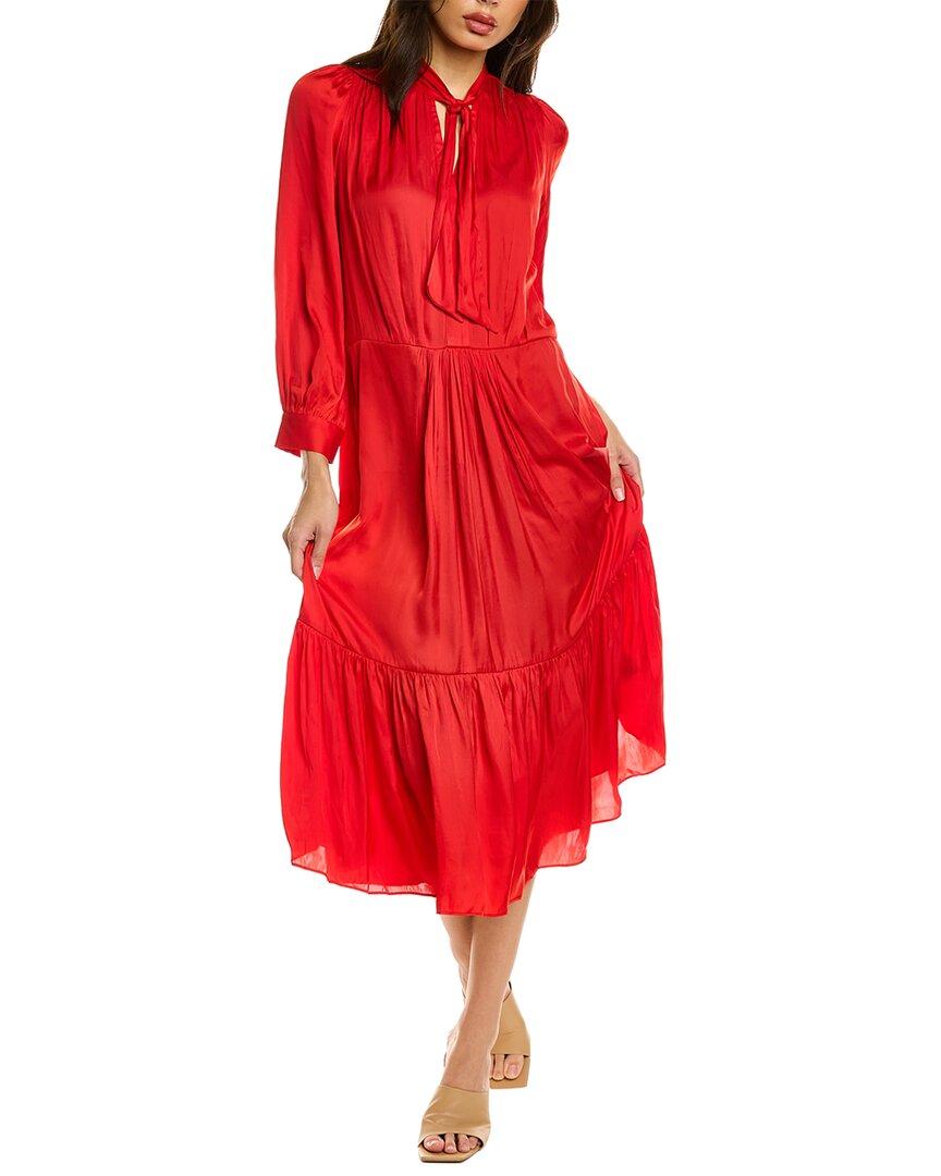 Zadig And Voltaire Roland Satin Dress In Red Lyst