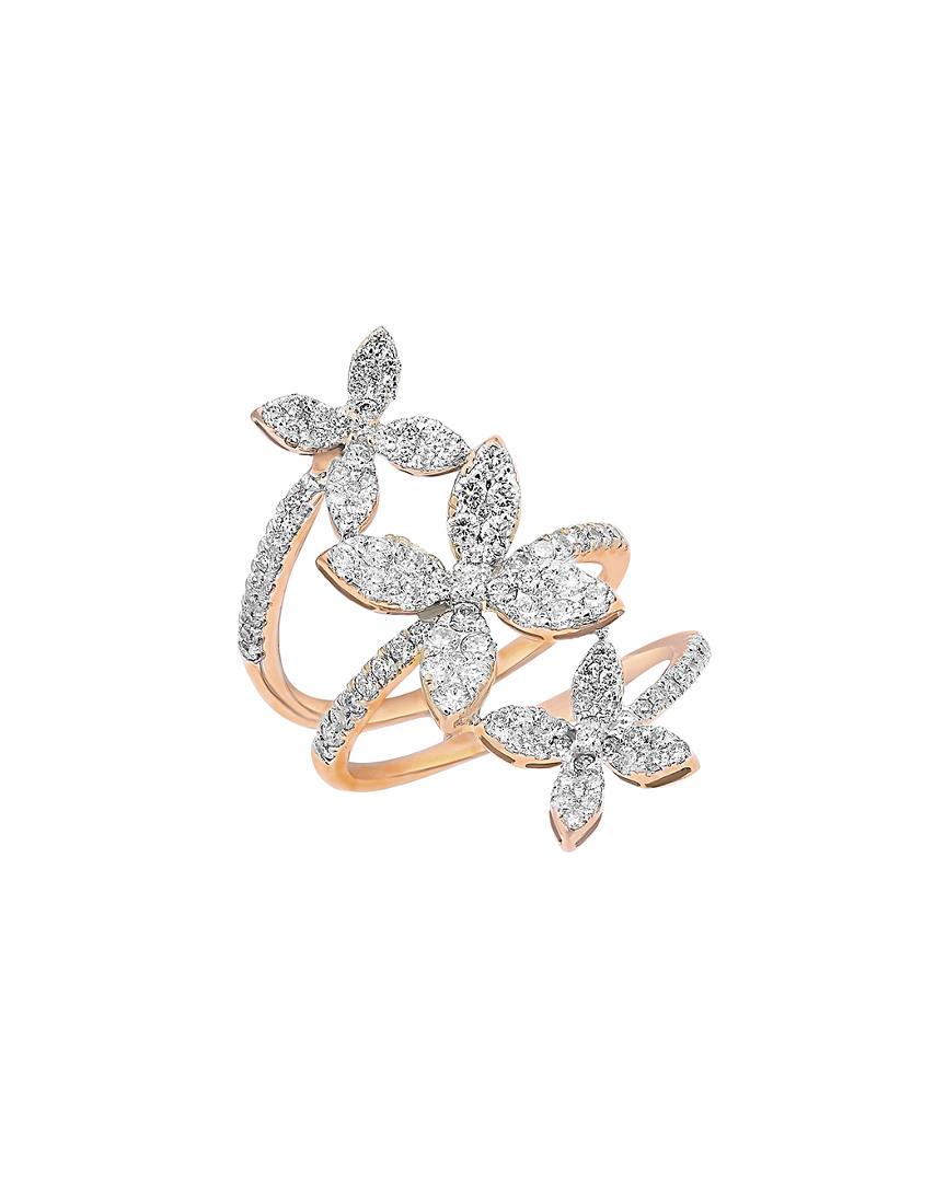 Diana M. Jewels . Fine Jewelry 18k Rose Gold 1.20 Ct. Tw. Diamond Ring ...