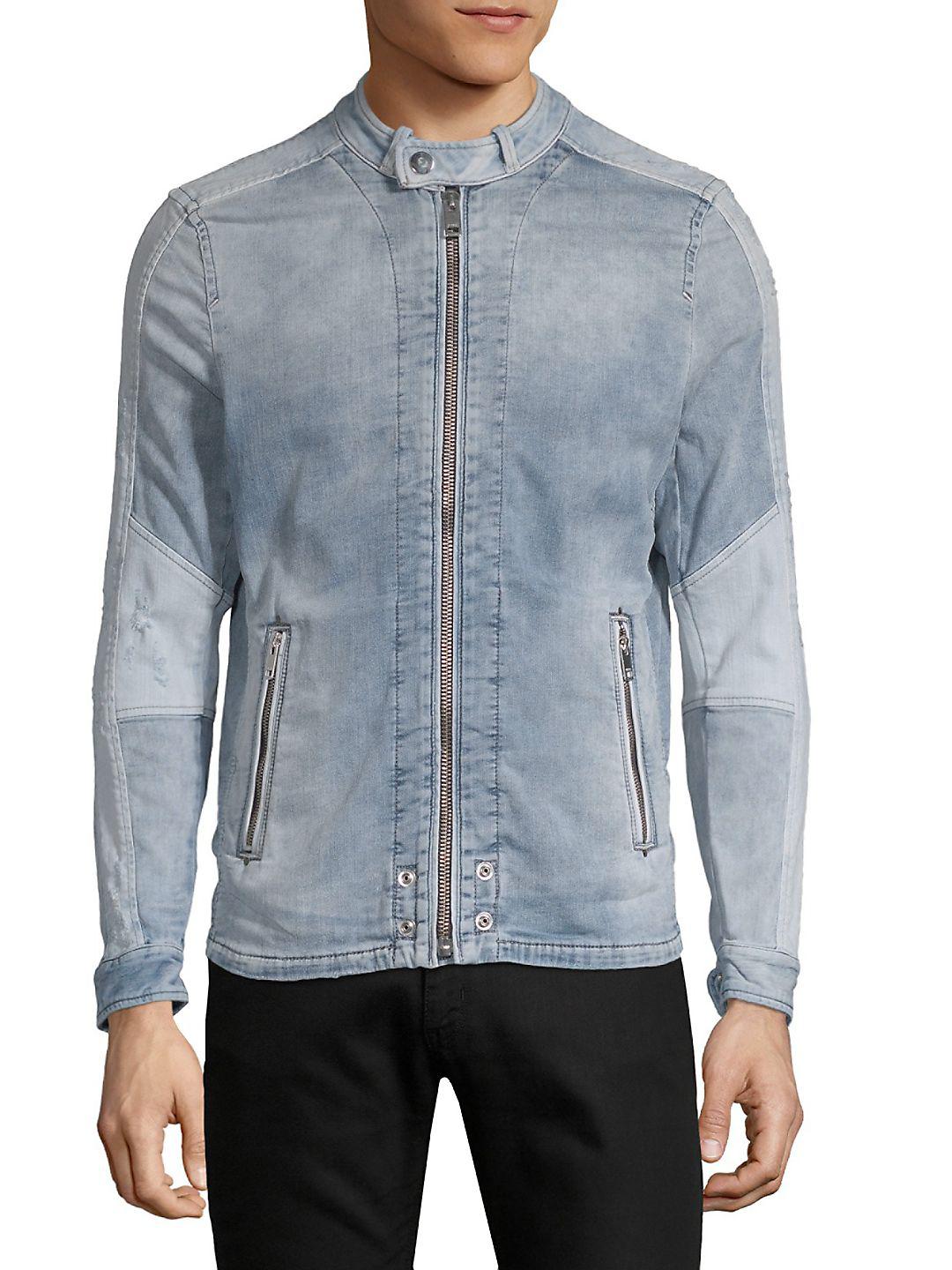 jean jacket with zipper