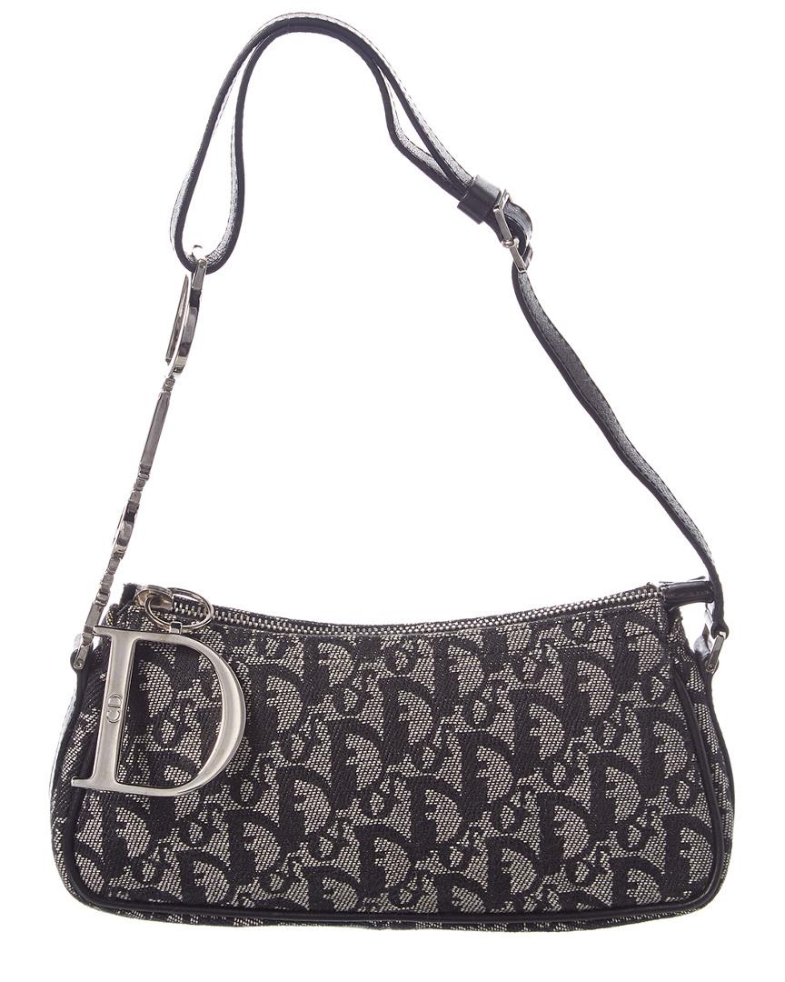 Dior Black Trotter Canvas Small Shoulder Bag | Lyst