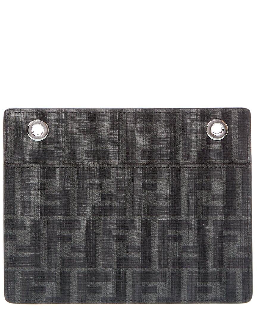 Fendi Peekaboo Pocket Leather Pouch in Black for Men Lyst