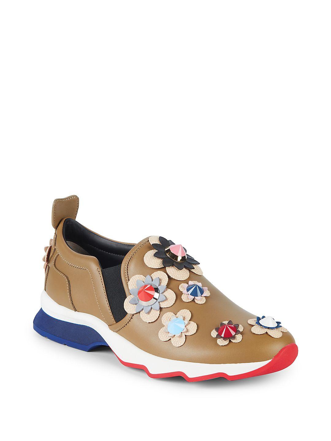 fendi floral sneakers