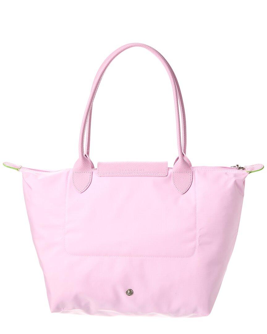 Le Pliage Green L Tote bag Pink - Recycled canvas (L1899919P75