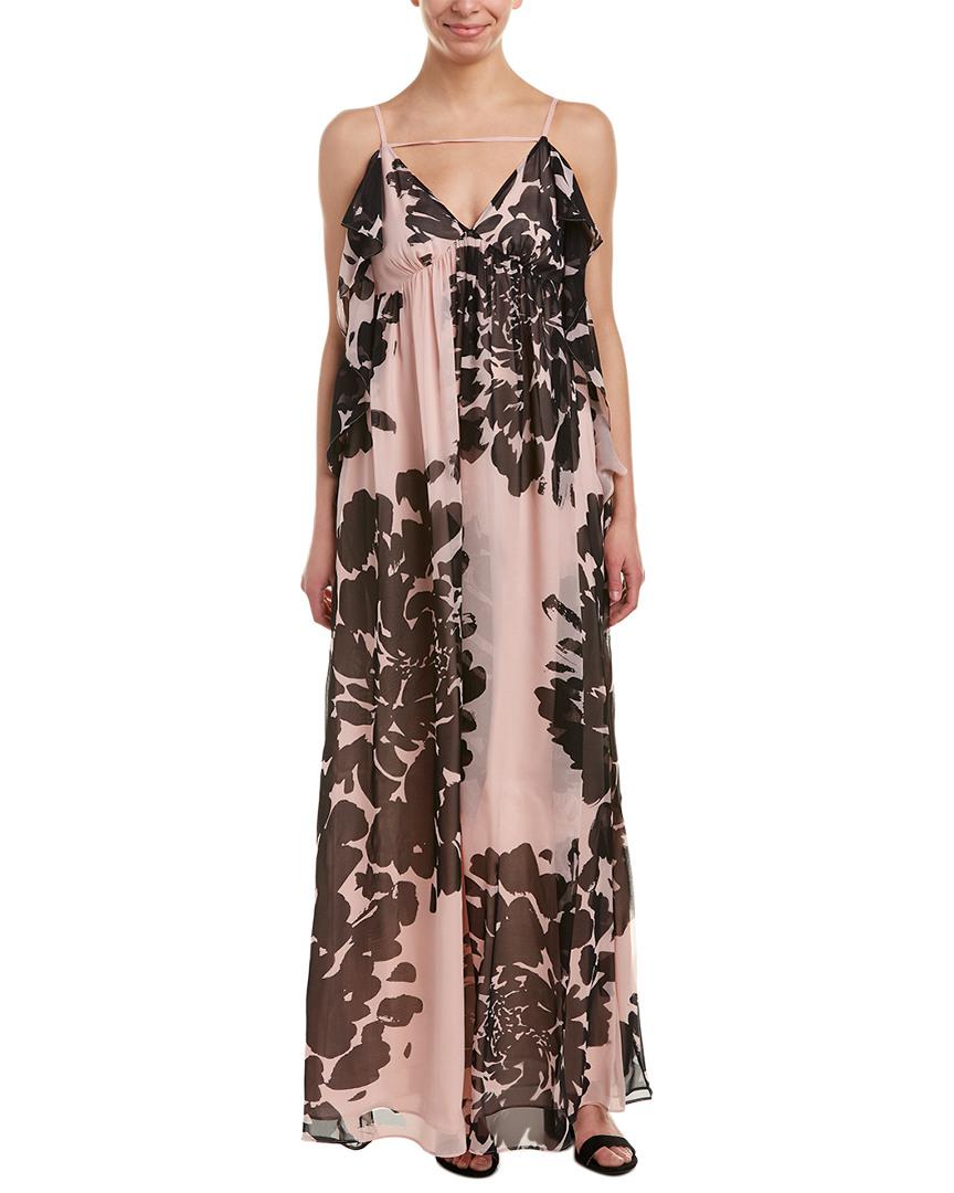 trina turk glitterati silk dress