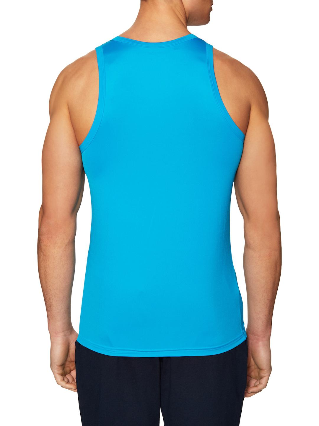 Emporio Armani Synthetic Racerback Tank Top in Turquoise (Blue) for Men