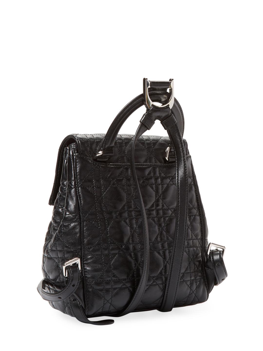 Dior Quilted Leather Backpack in Black - Lyst