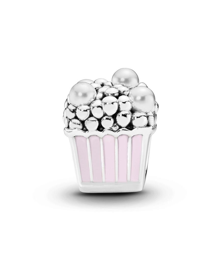 PANDORA Silver Popcorn Charm in White | Lyst