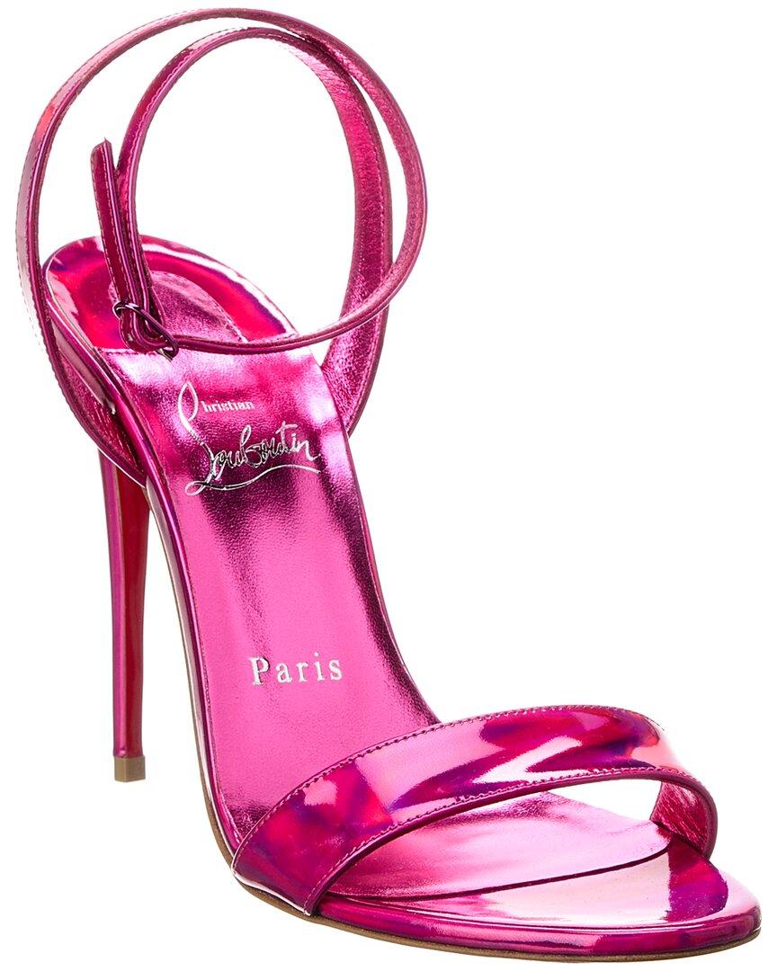 Christian Louboutin Loubigirl 100 Leather Sandal in Pink | Lyst UK