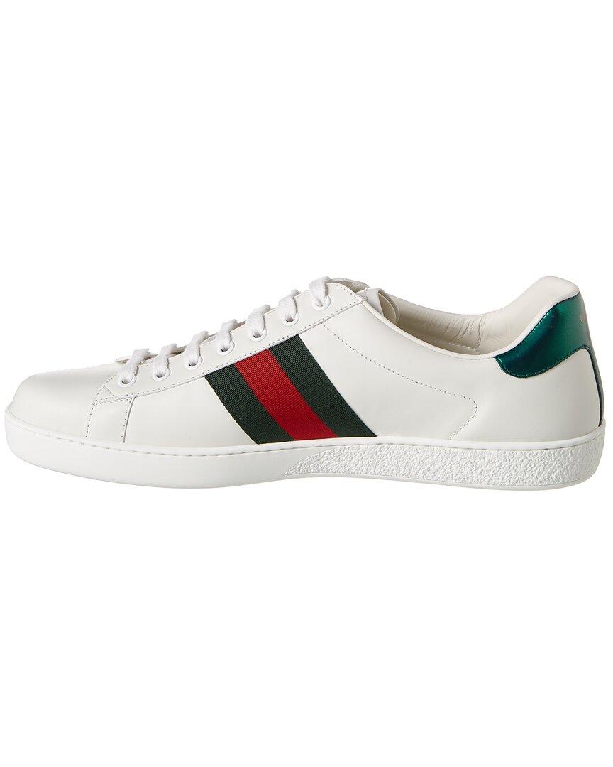 Gucci Ace Embroidered Tiger Leather Sneaker in White for Men - Save 45% -  Lyst
